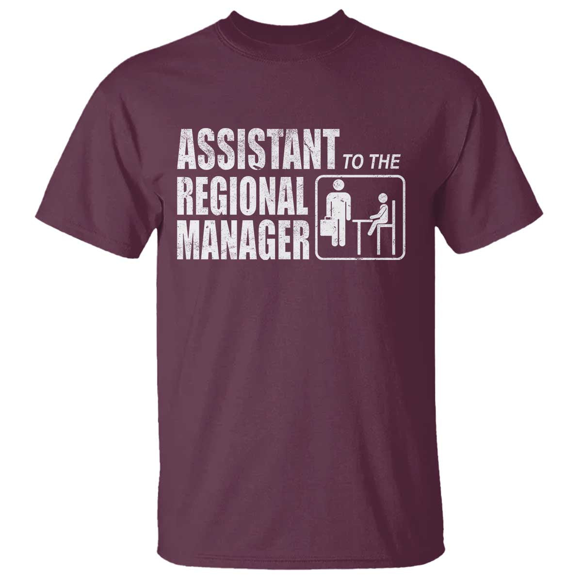 Assistant To The Regional Manager T Shirt Funny Dad Baby Matching