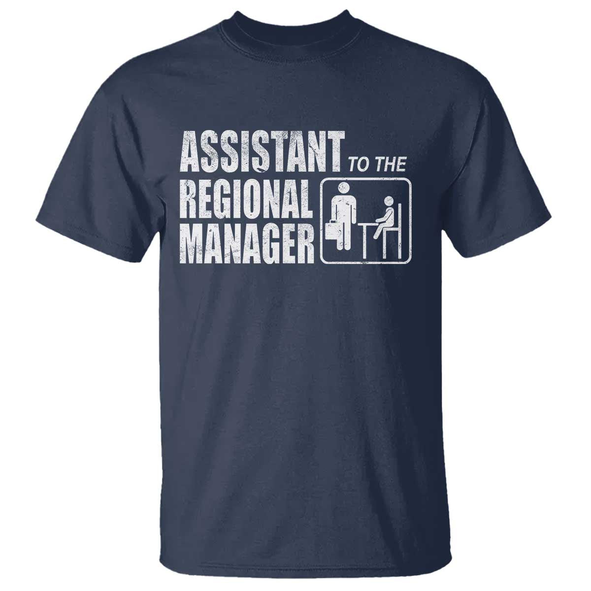 Assistant To The Regional Manager T Shirt Funny Dad Baby Matching