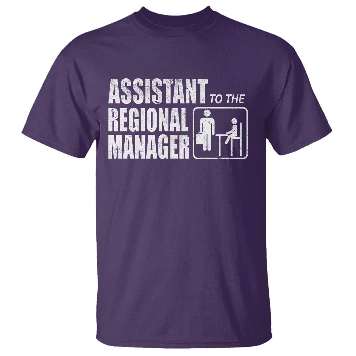 Assistant To The Regional Manager T Shirt Funny Dad Baby Matching