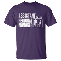 Assistant To The Regional Manager T Shirt Funny Dad Baby Matching