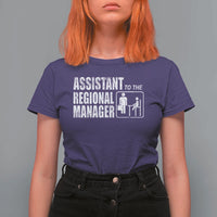 Assistant To The Regional Manager T Shirt For Women Funny Dad Baby Matching