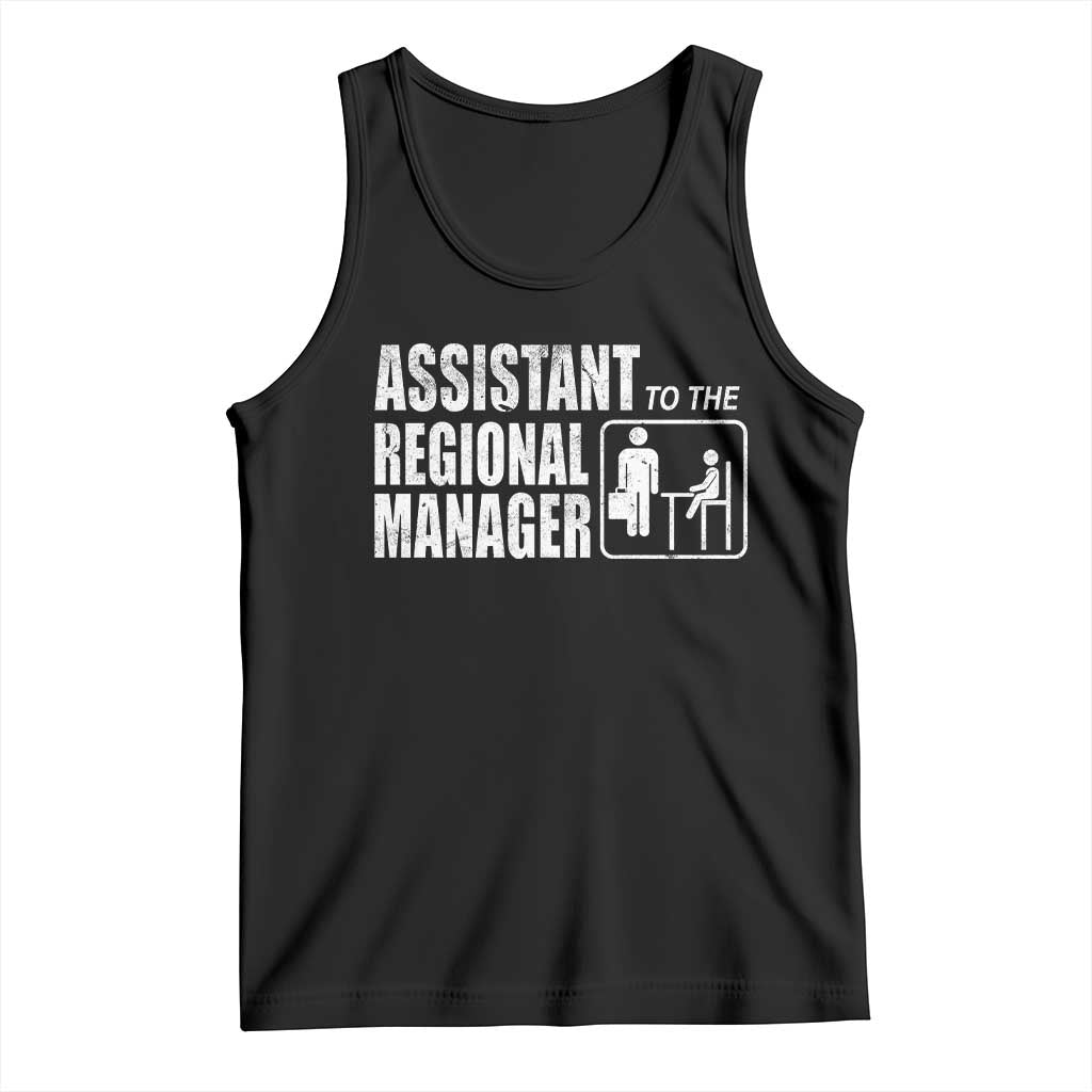 Assistant To The Regional Manager Tank Top Funny Dad Baby Matching