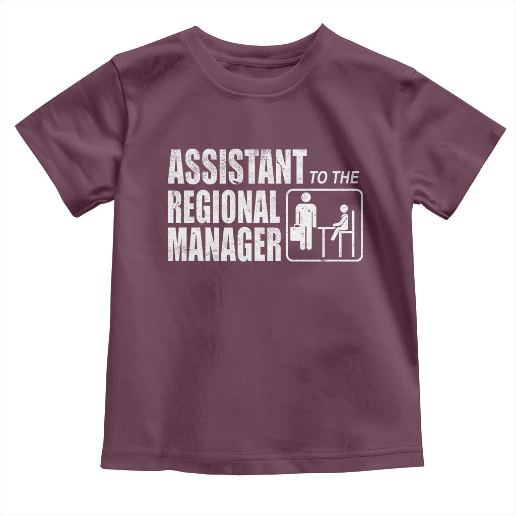 Assistant To The Regional Manager Toddler T Shirt Funny Dad Baby Matching