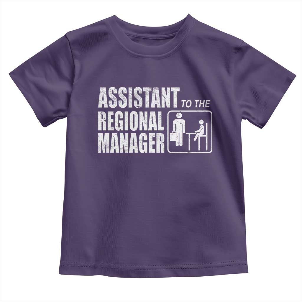 Assistant To The Regional Manager Toddler T Shirt Funny Dad Baby Matching