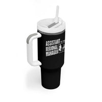 Assistant To The Regional Manager Tumbler With Handle Funny Dad Baby Matching