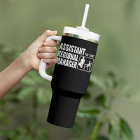 Assistant To The Regional Manager Tumbler With Handle Funny Dad Baby Matching