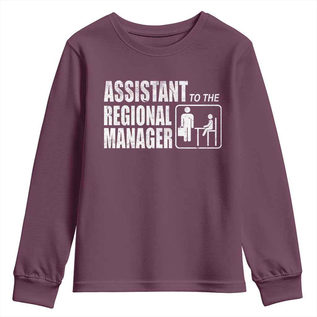 Assistant To The Regional Manager Youth Sweatshirt Funny Dad Baby Matching