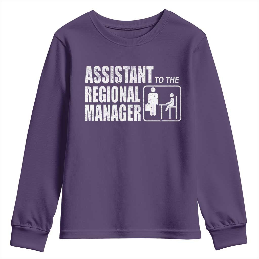 Assistant To The Regional Manager Youth Sweatshirt Funny Dad Baby Matching