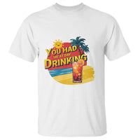 You Had Me At Day Drinking T Shirt Retro Comic Beach Cocktails Drinkers - Wonder Print Shop