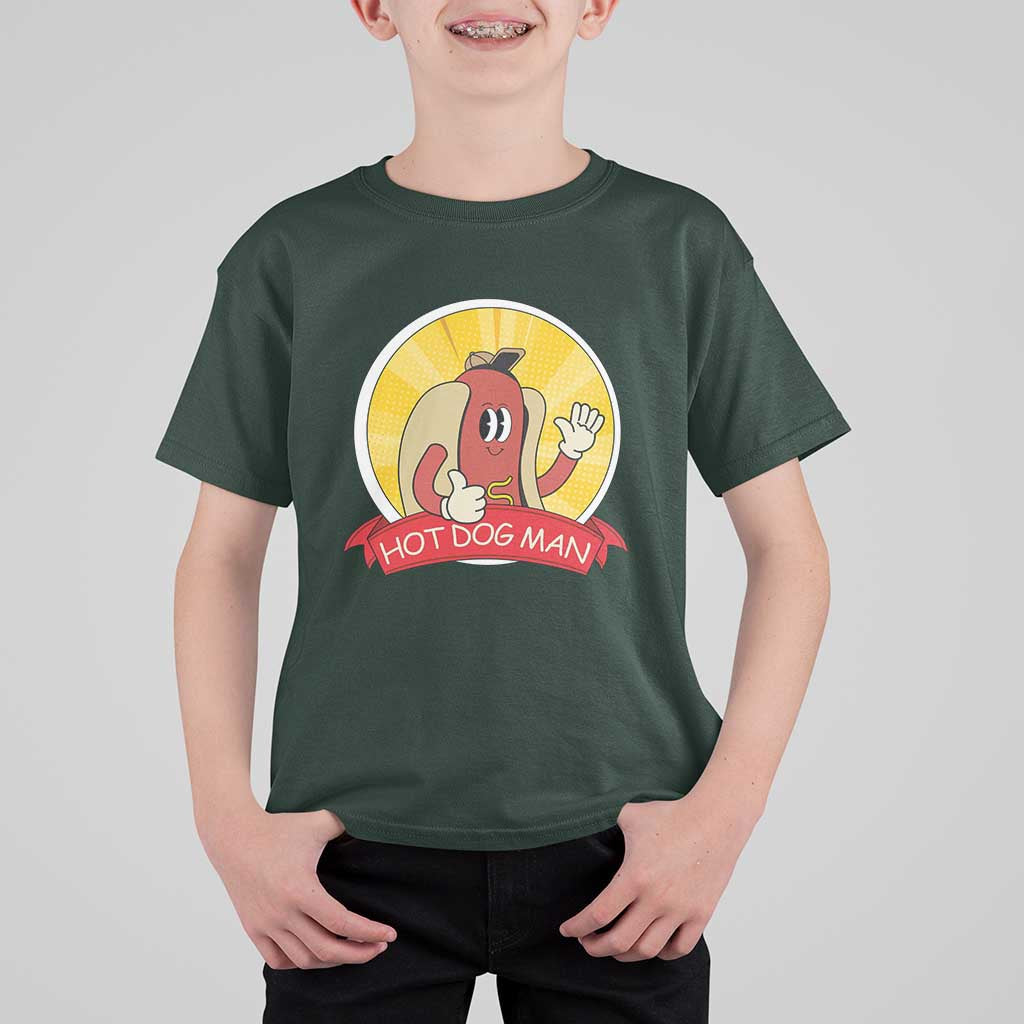 Hot Dog Man T Shirt For Kid Vintage Comic Retro - Wonder Print Shop