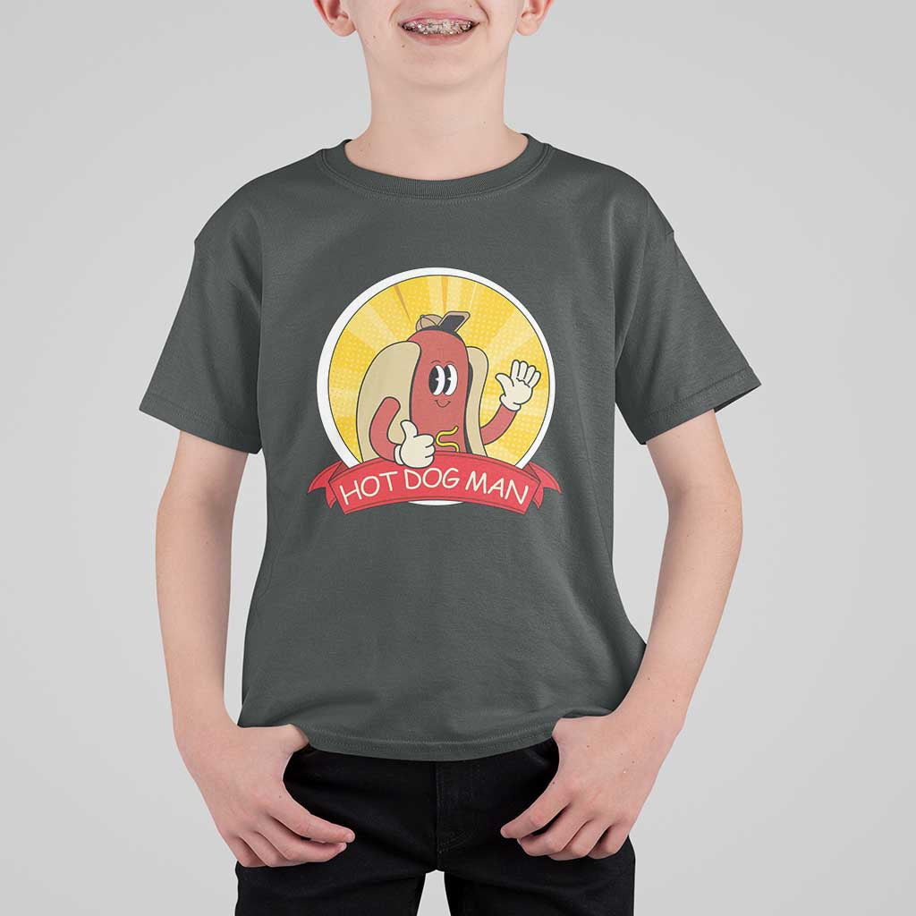 Hot Dog Man T Shirt For Kid Vintage Comic Retro - Wonder Print Shop