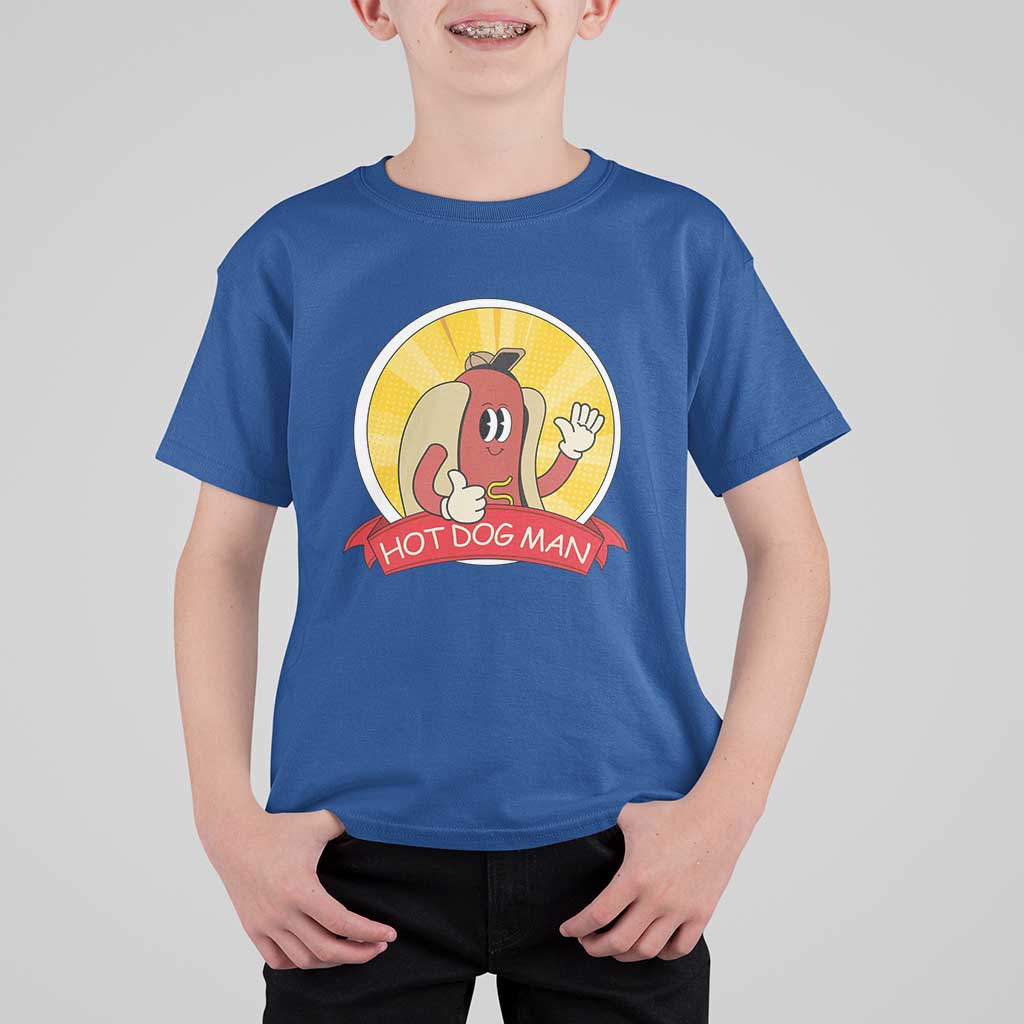 Hot Dog Man T Shirt For Kid Vintage Comic Retro - Wonder Print Shop