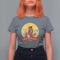 Hot Dog Man T Shirt For Women Vintage Comic Retro - Wonder Print Shop