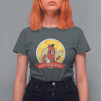 Hot Dog Man T Shirt For Women Vintage Comic Retro - Wonder Print Shop