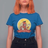 Hot Dog Man T Shirt For Women Vintage Comic Retro - Wonder Print Shop