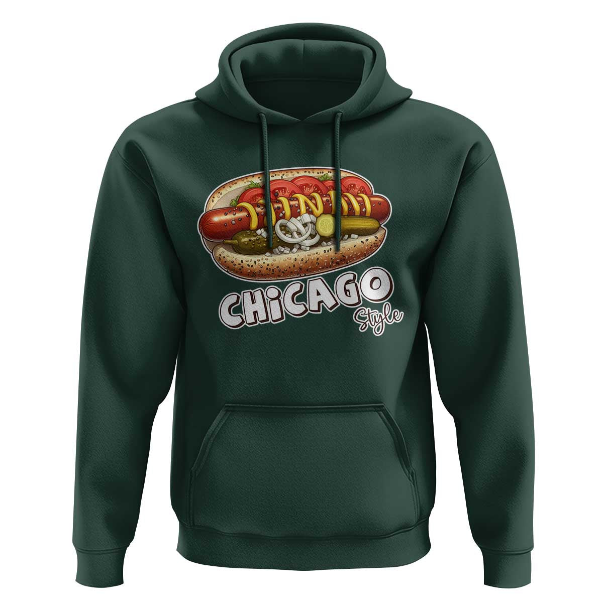 HotDog Lover Hoodie Chicago Style Hot Dog Vintage Summer Souvenir Travel - Wonder Print Shop