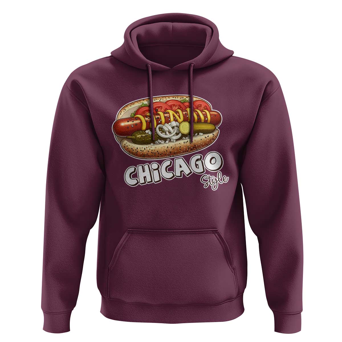 HotDog Lover Hoodie Chicago Style Hot Dog Vintage Summer Souvenir Travel - Wonder Print Shop