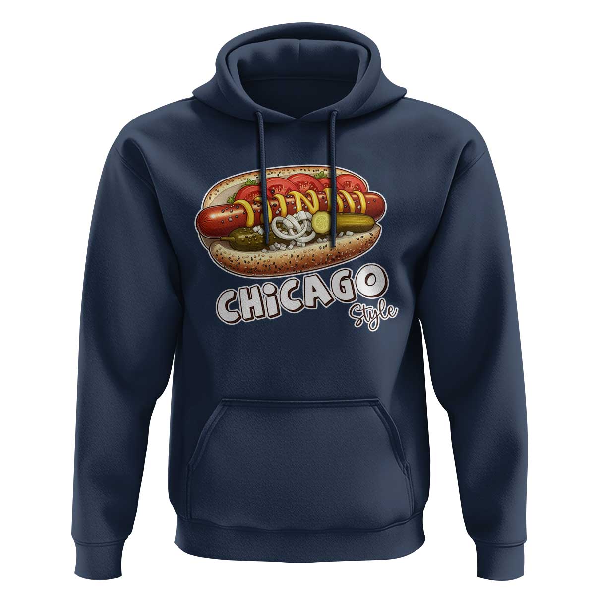 HotDog Lover Hoodie Chicago Style Hot Dog Vintage Summer Souvenir Travel - Wonder Print Shop