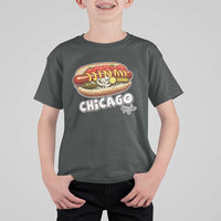 HotDog Lover T Shirt For Kid Chicago Style Hot Dog Vintage Summer Souvenir Travel - Wonder Print Shop