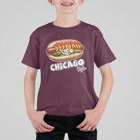 HotDog Lover T Shirt For Kid Chicago Style Hot Dog Vintage Summer Souvenir Travel - Wonder Print Shop