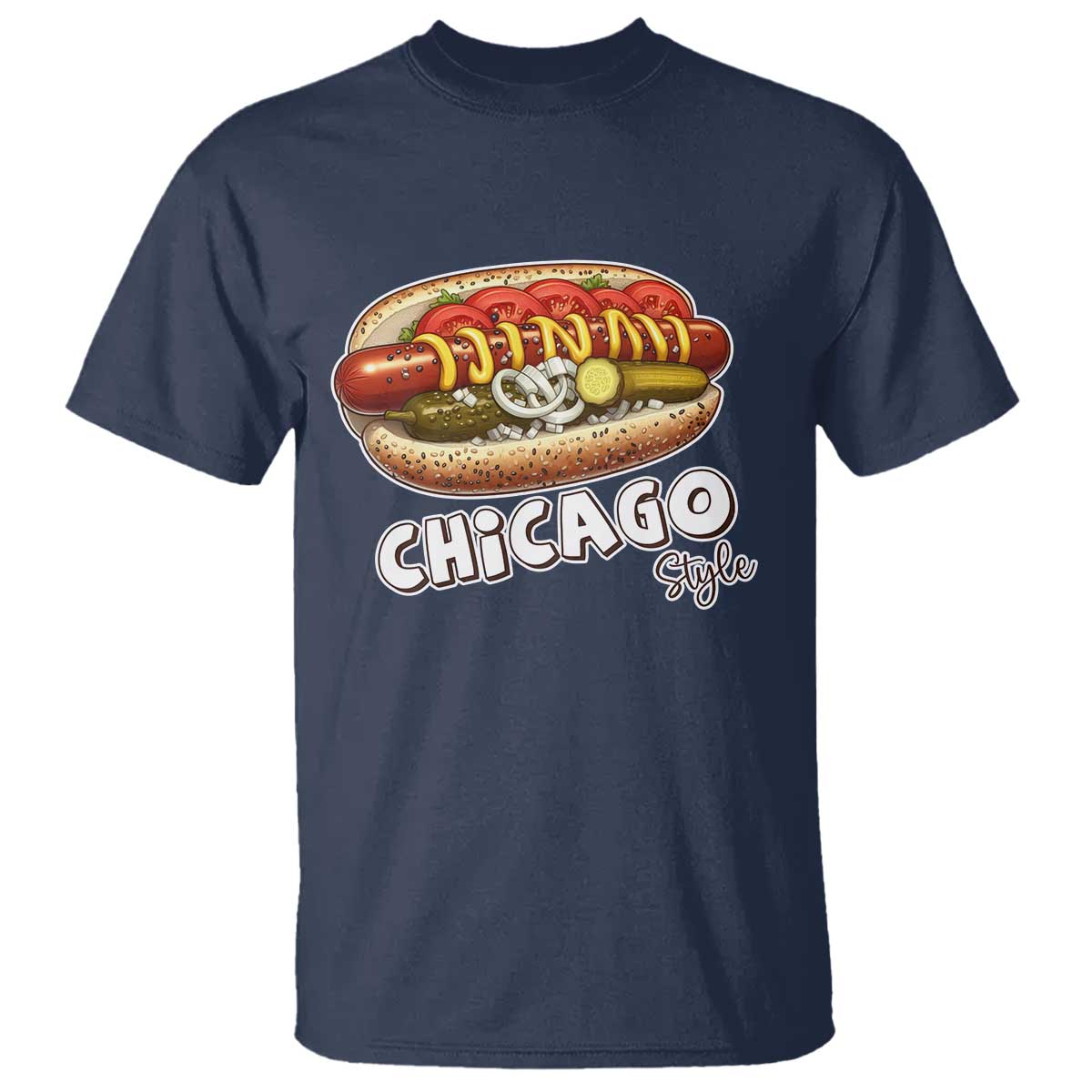HotDog Lover T Shirt Chicago Style Hot Dog Vintage Summer Souvenir Travel - Wonder Print Shop