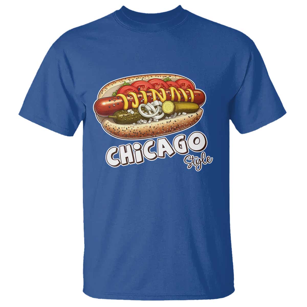 HotDog Lover T Shirt Chicago Style Hot Dog Vintage Summer Souvenir Travel - Wonder Print Shop