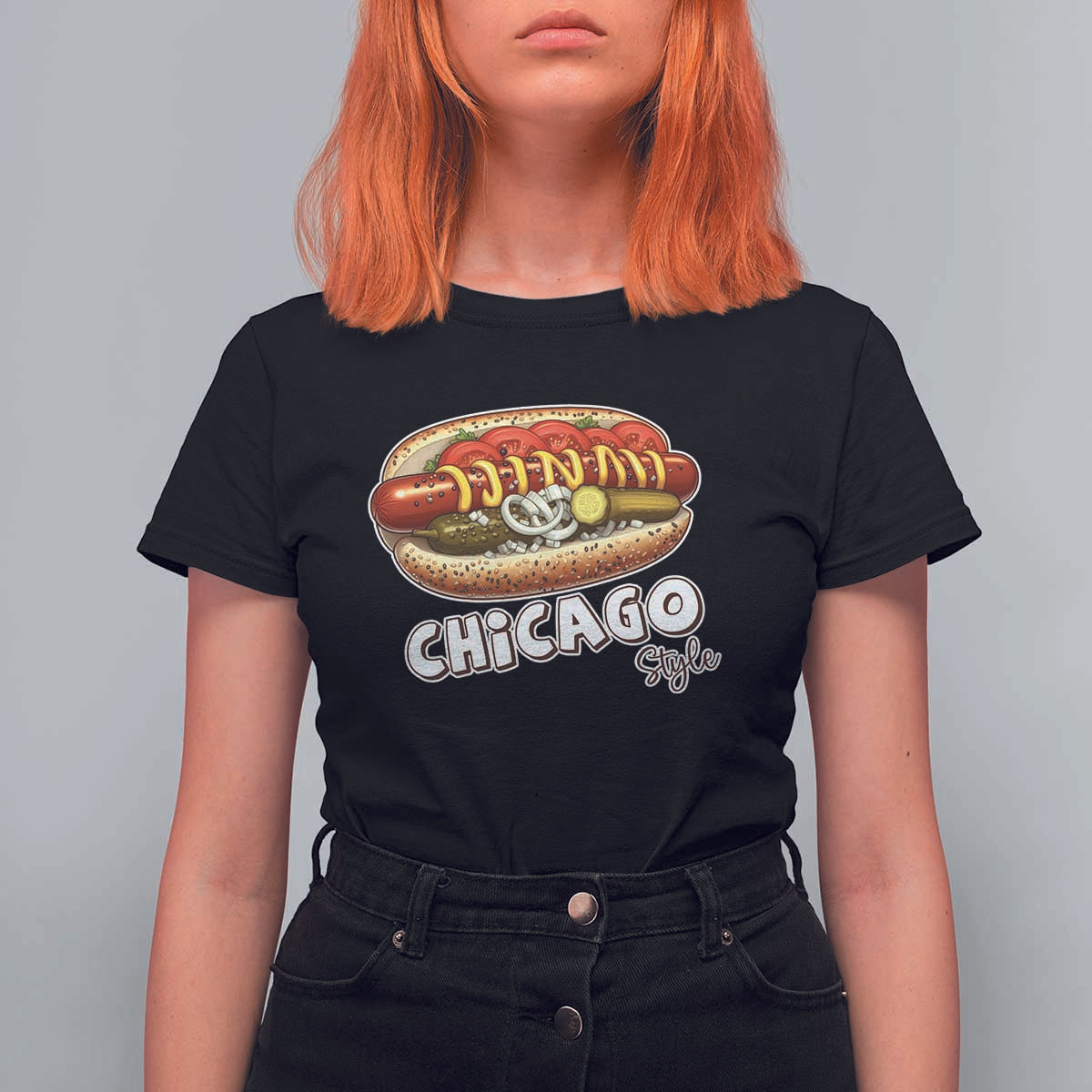 HotDog Lover T Shirt For Women Chicago Style Hot Dog Vintage Summer Souvenir Travel - Wonder Print Shop
