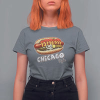 HotDog Lover T Shirt For Women Chicago Style Hot Dog Vintage Summer Souvenir Travel - Wonder Print Shop