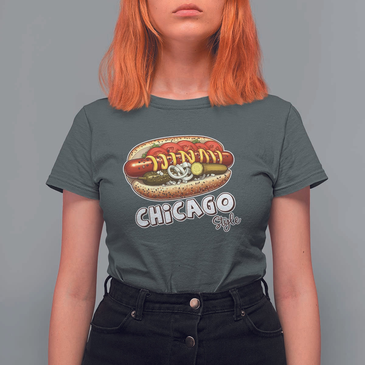 HotDog Lover T Shirt For Women Chicago Style Hot Dog Vintage Summer Souvenir Travel - Wonder Print Shop