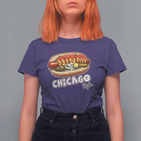 HotDog Lover T Shirt For Women Chicago Style Hot Dog Vintage Summer Souvenir Travel - Wonder Print Shop