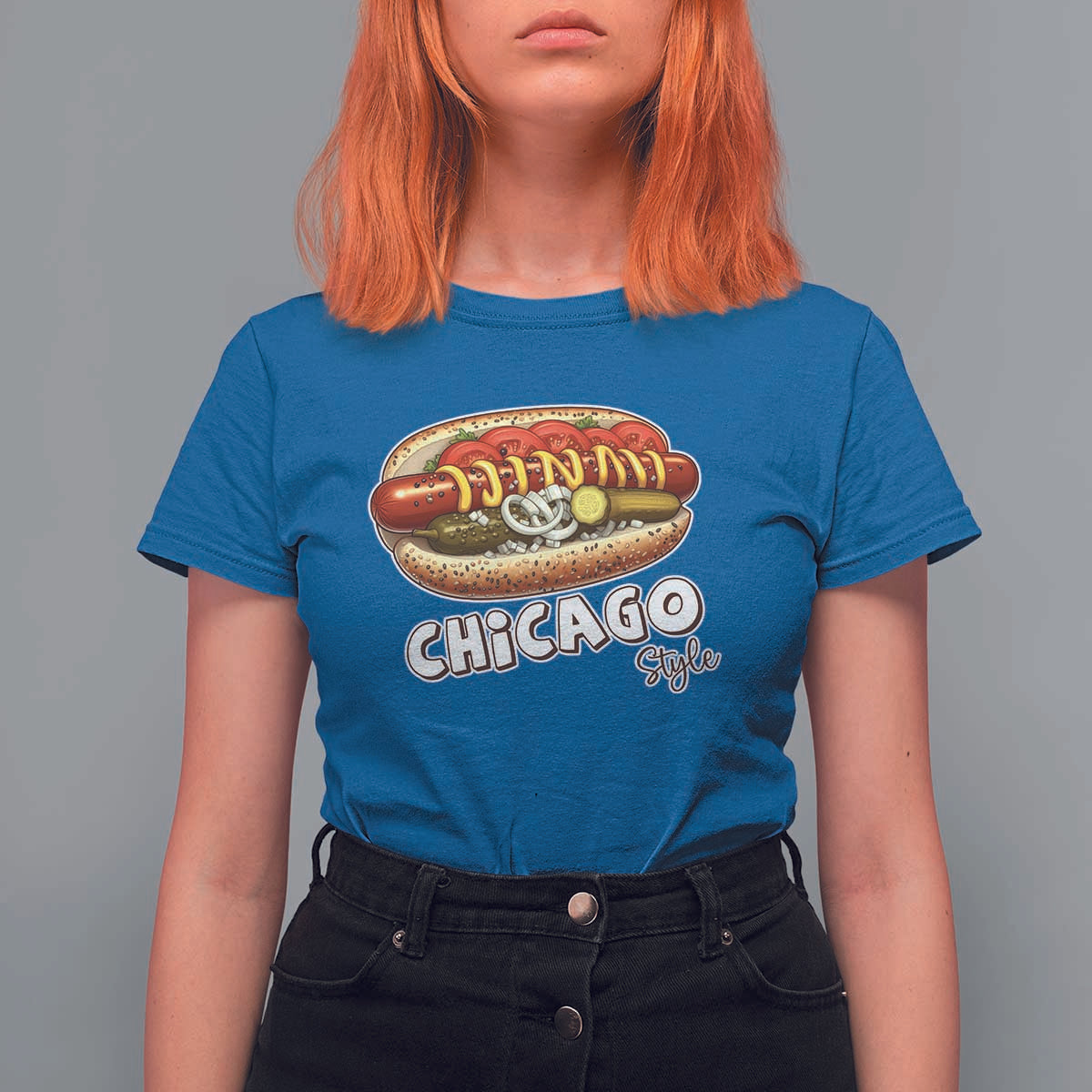 HotDog Lover T Shirt For Women Chicago Style Hot Dog Vintage Summer Souvenir Travel - Wonder Print Shop