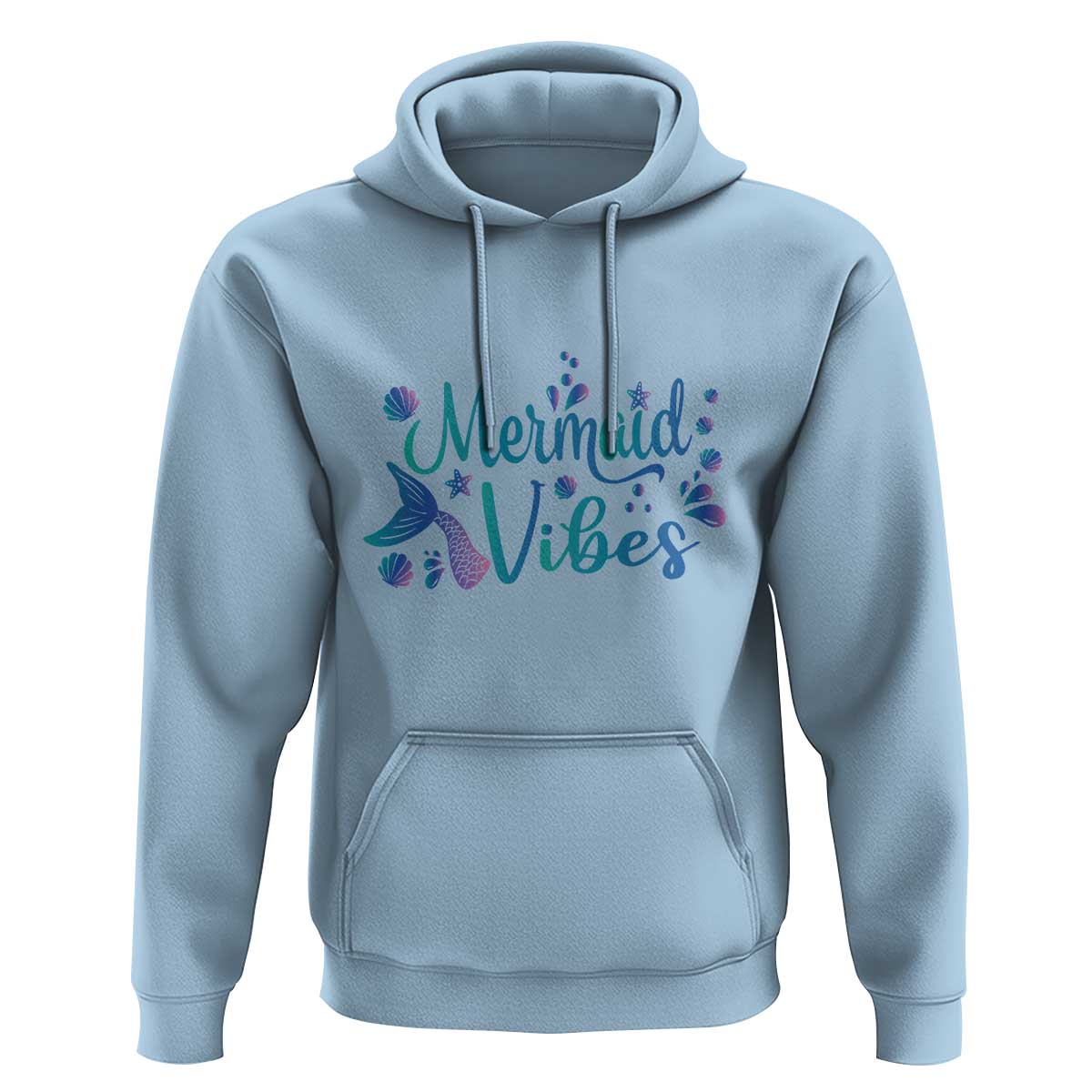 Mermaid Vibes Hoodie Cute Mermaid Tail Beach - Wonder Print Shop