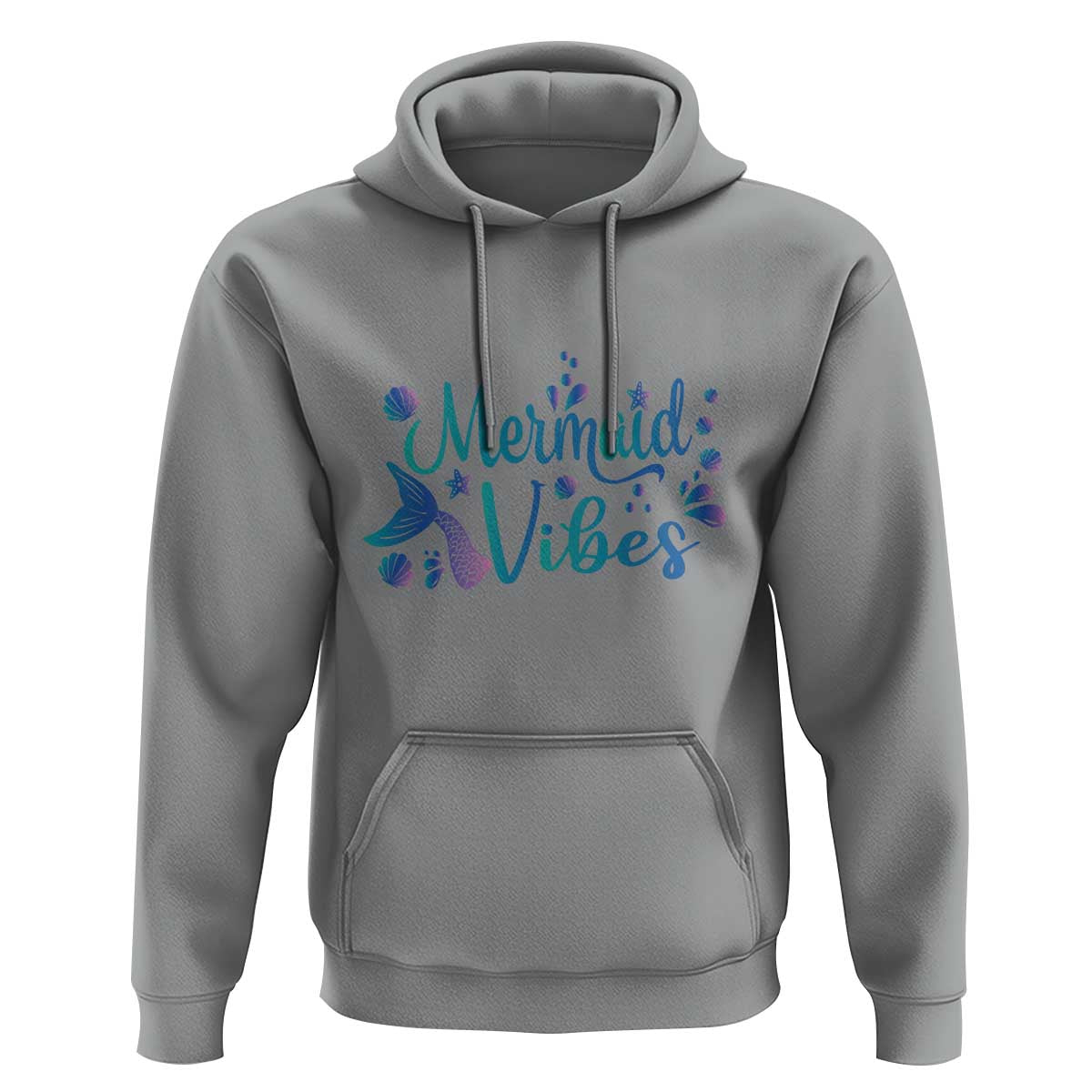 Mermaid Vibes Hoodie Cute Mermaid Tail Beach - Wonder Print Shop