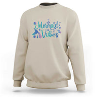 Mermaid Vibes Sweatshirt Cute Mermaid Tail Beach - Wonder Print Shop