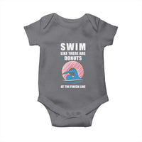 Swimming Lover Baby Onesie Swim Like There Are Donuts At The Finish Line - Wonder Print Shop