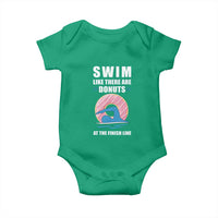 Swimming Lover Baby Onesie Swim Like There Are Donuts At The Finish Line - Wonder Print Shop