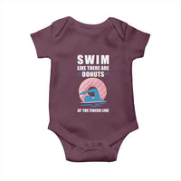 Swimming Lover Baby Onesie Swim Like There Are Donuts At The Finish Line - Wonder Print Shop