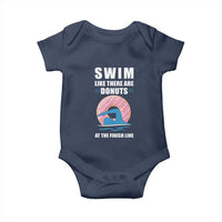 Swimming Lover Baby Onesie Swim Like There Are Donuts At The Finish Line - Wonder Print Shop