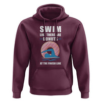 Swimming Lover Hoodie Swim Like There Are Donuts At The Finish Line - Wonder Print Shop