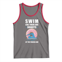 Swimming Lover Tank Top Swim Like There Are Donuts At The Finish Line - Wonder Print Shop