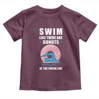 Swimming Lover Toddler T Shirt Swim Like There Are Donuts At The Finish Line - Wonder Print Shop