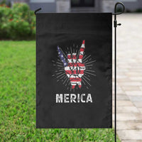 Rockin 4th Of July Garden Flag Skeleton Hand American Flag Patriotic Day