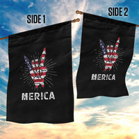 Rockin 4th Of July Garden Flag Skeleton Hand American Flag Patriotic Day