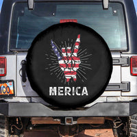 Rockin 4th Of July Spare Tire Cover Skeleton Hand American Flag Patriotic Day