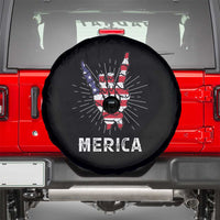Rockin 4th Of July Spare Tire Cover Skeleton Hand American Flag Patriotic Day