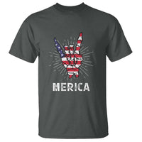 Rockin 4th Of July T Shirt Skeleton Hand American Flag Patriotic Day - Wonder Print Shop