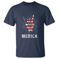 Rockin 4th Of July T Shirt Skeleton Hand American Flag Patriotic Day - Wonder Print Shop
