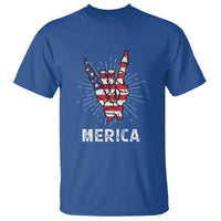 Rockin 4th Of July T Shirt Skeleton Hand American Flag Patriotic Day - Wonder Print Shop