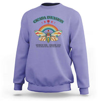 Cicada Invasion Reunion Tour Summer 2024 Sweatshirt Vintage Broods XIX & XIII Boho Style - Wonder Print Shop