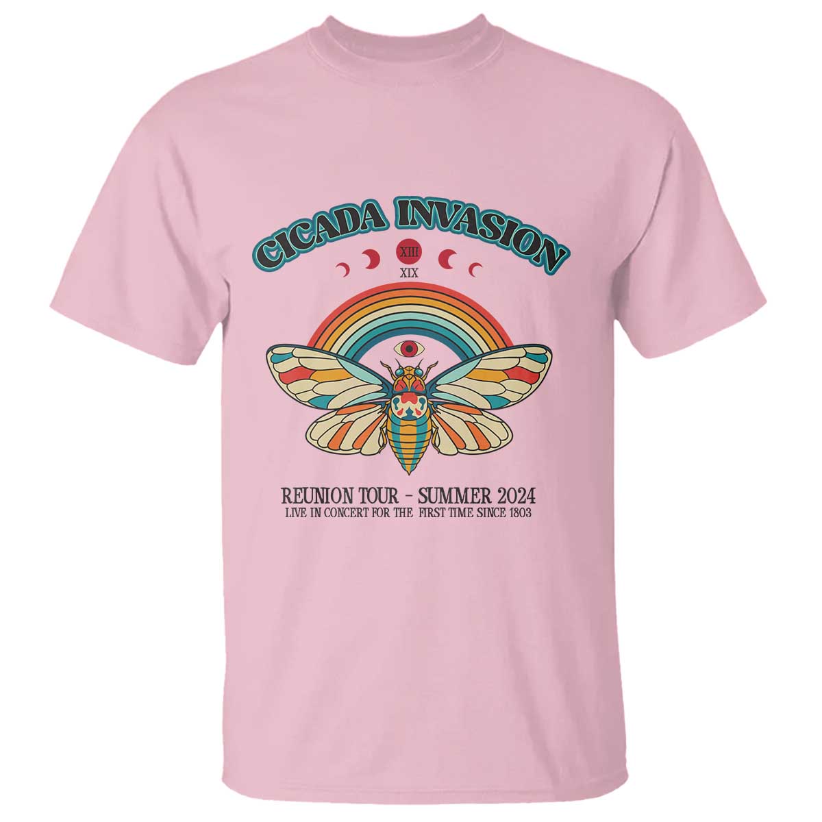 Cicada Invasion Reunion Tour Summer 2024 T Shirt Vintage Broods XIX & XIII Boho Style - Wonder Print Shop